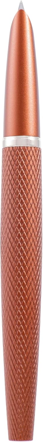 Brown Diplomat Viper Fountain Pen, Guilloche, F/M Nib