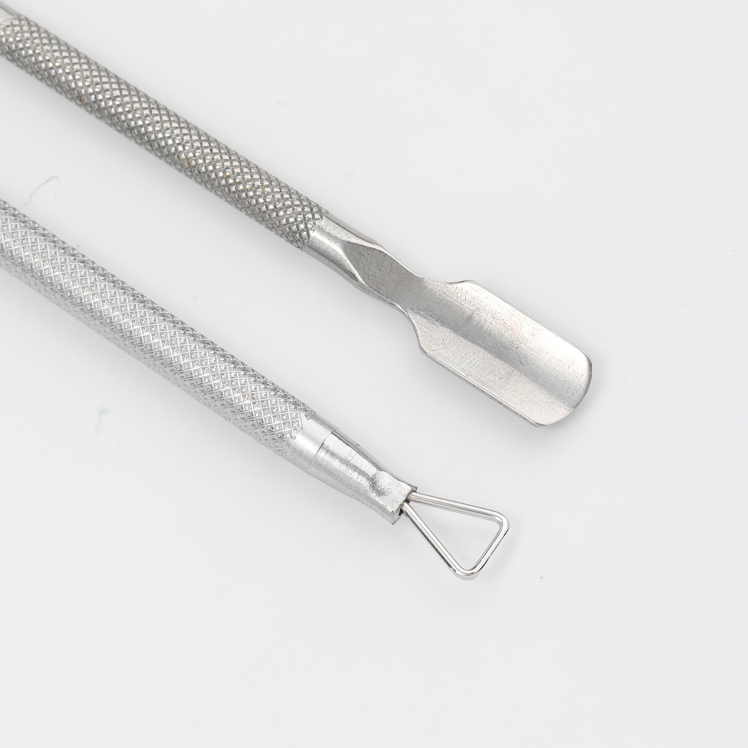 2PCS Cuticle Pusher and Cutter Gel Nail Polish Peeler Scraper Durable Professional Manicure Pedicure Cleaner Tools for Fingernails — view 2