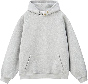 Mens Heavyweight Hoodie Oversized Pullover Sweatshirt