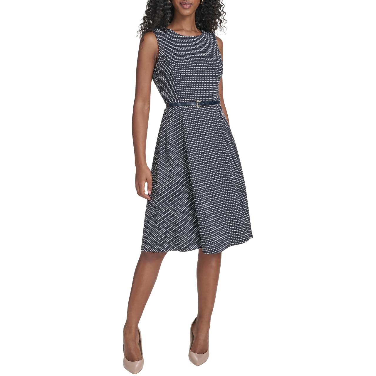 

                                                    Tommy Hilfiger Women's Sleeveless Crew Neck Pinwhe