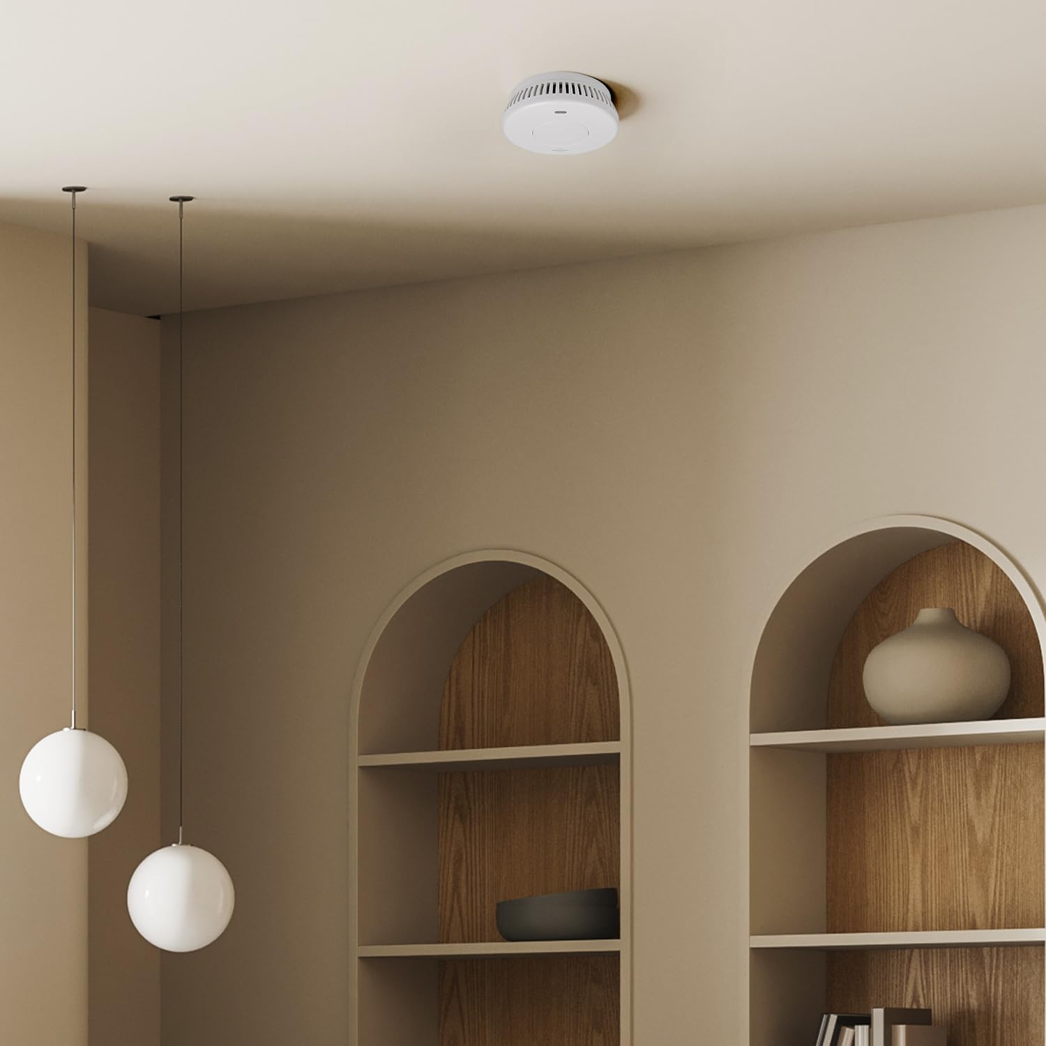 Smartwares détecteur de fumée interconnectable - Jumelez jusqu'à 24 détecteurs - Pile 10 Ans Non remplaçable - Détection Rapide et fiable - 85 DB -FSM-17001
