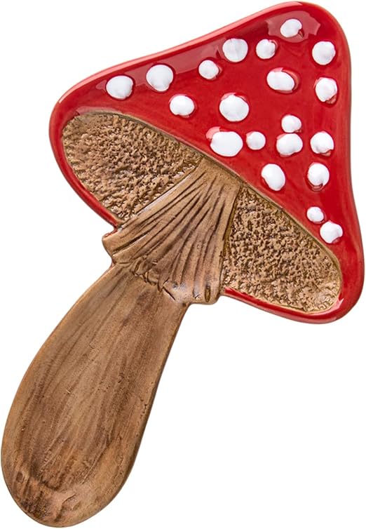 Spoon Rest Spoon Holder For Stove Top Cute Mushroom Spoon Rest For Kitchen Counter Ceramic Spatula Holder Utensil Rest