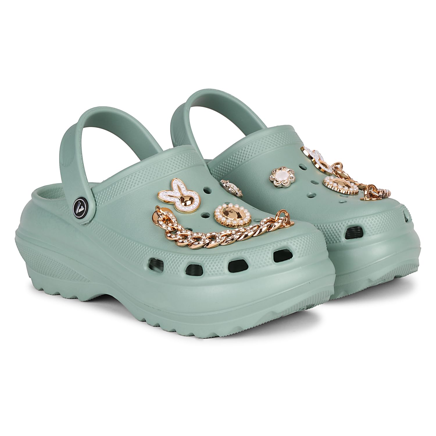 NEO-375 Slip-On Clogs for Woman, Anti-Skid, No Heel EVA Rubber Clogs for Girls & Women, Stylish Comfortable Womens Clogs Footwear for Rainy Season, Kitchen, Casual Use Size 4-8-image-9