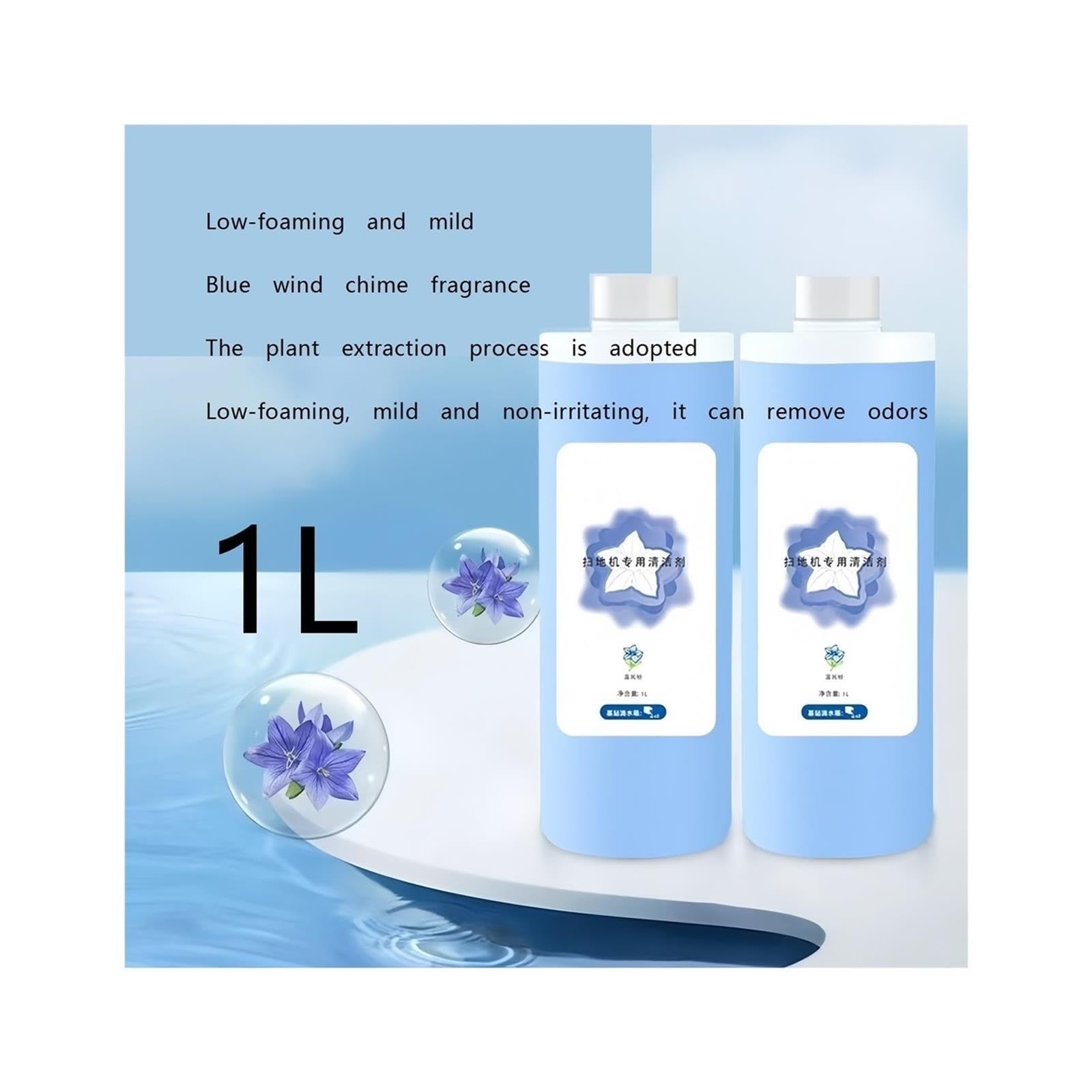 Fluido Detergente For Robot Mop 3 Pezzi Da 1 Litro Compatibile Con Ecovacs