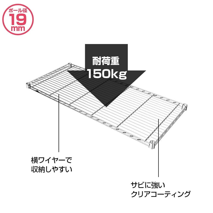 Amazon｜ドウシシャ ルミナスラック スチールラックパーツ