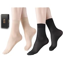 Womens 50D Ankle High Sheer Stocking Socks