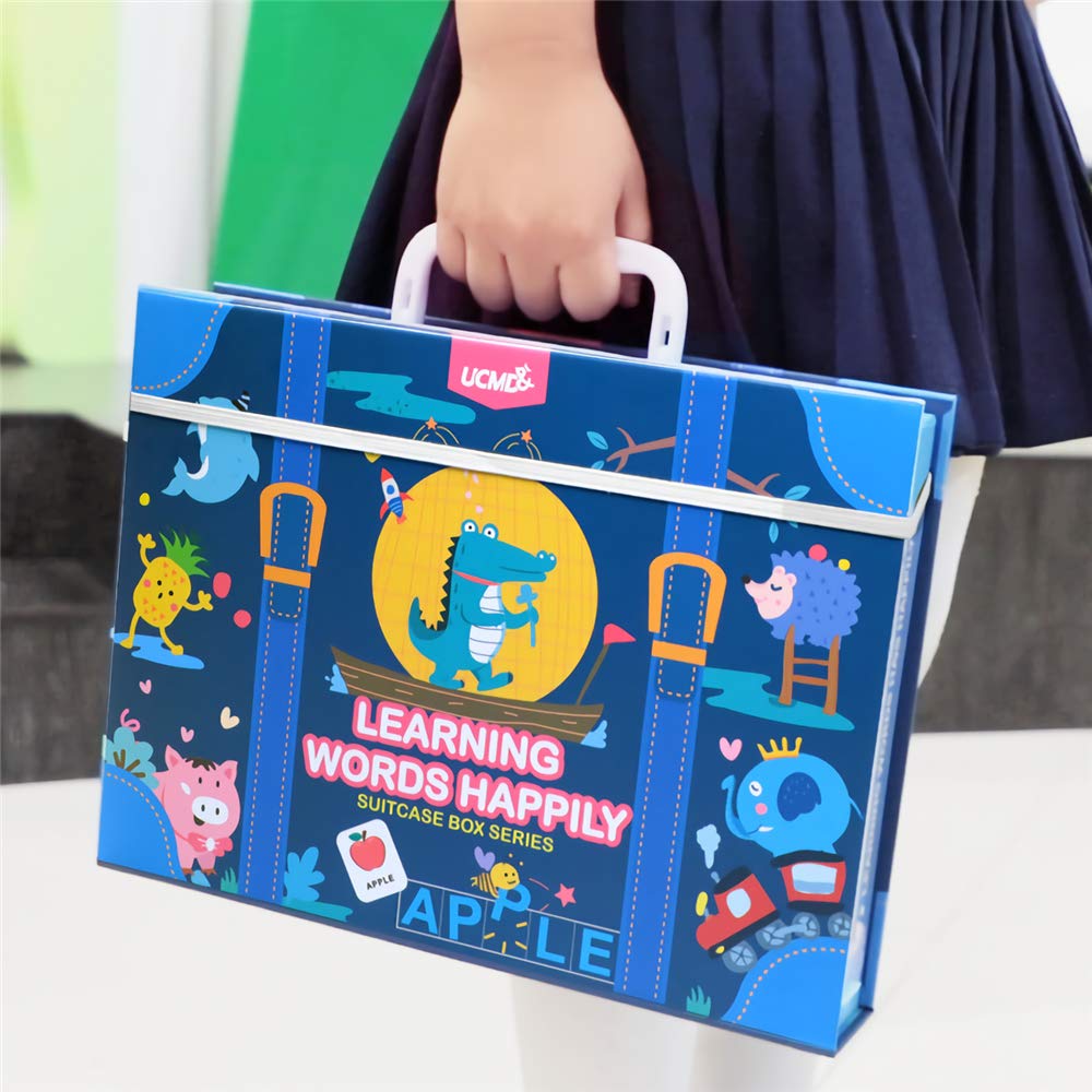 VIDOO Listy łamigłówki edukacyjne nauka angielskiej pisownia kart alfabet magnetyczny gra wczesna edukacja zabawki łamigłówki prezent dla dzieci