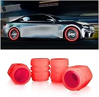 Vista 20 de Tapones de vástago de válvula de neumático para automóvil, 4 tapas de aire para neumáticos, tapones de válvula de rueda de automóvil iluminados