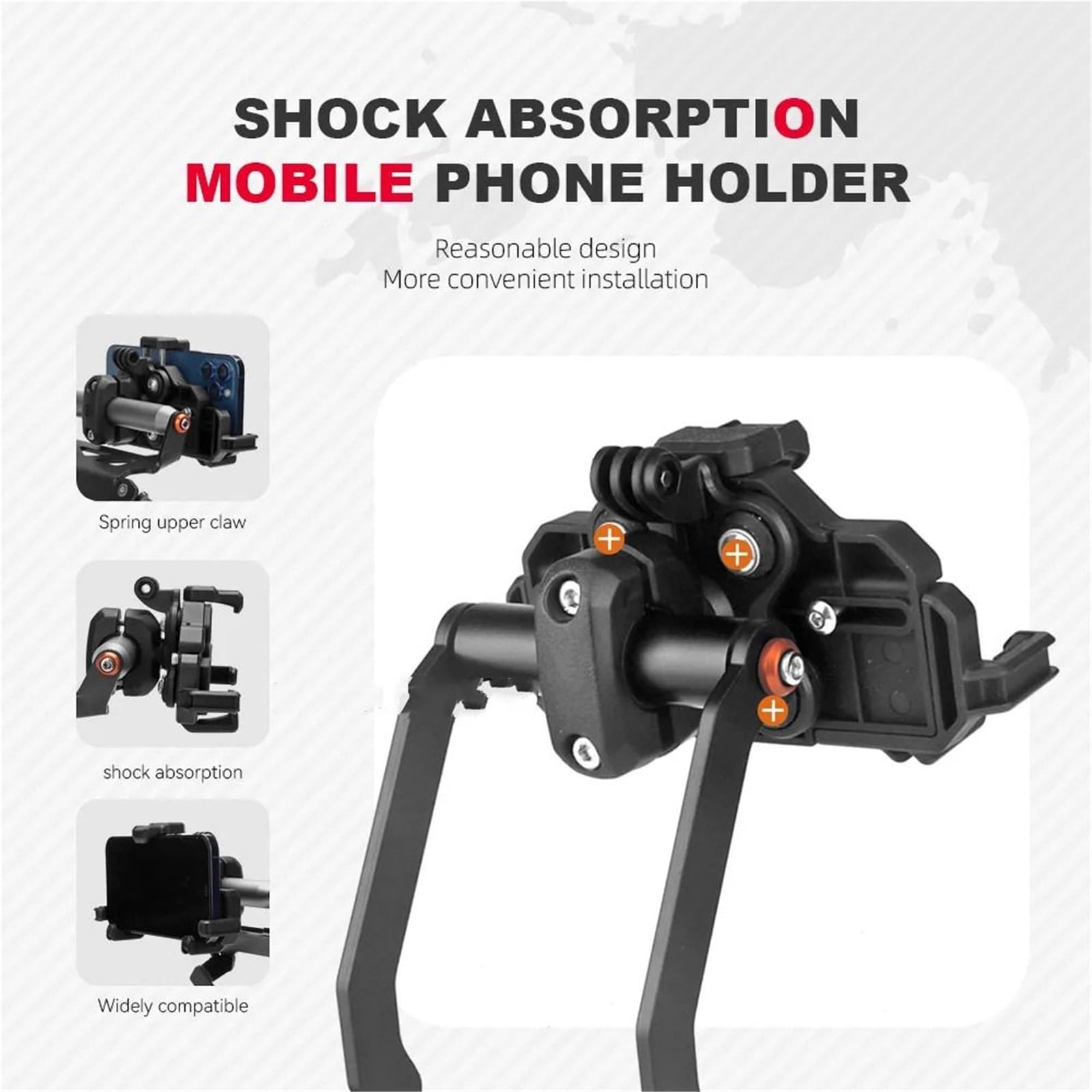 Motocyklowy uchwyt nawigacyjny GPS Pasuje do motocykla Tiger 900 GT Rally PRO 850 Sport, uchwyt na telefon z nawigacją GPS, stojak na kierownicę Uchwyt do nawigacji GPS uchwyt(Bracket - 22MM)