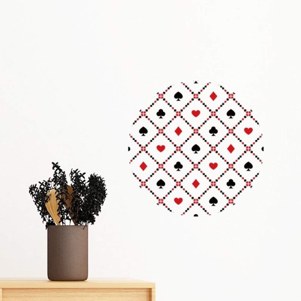 Cartes à jouer stickers muraux motif amovible pour DIY papier peint de chambre adulte 70cm
