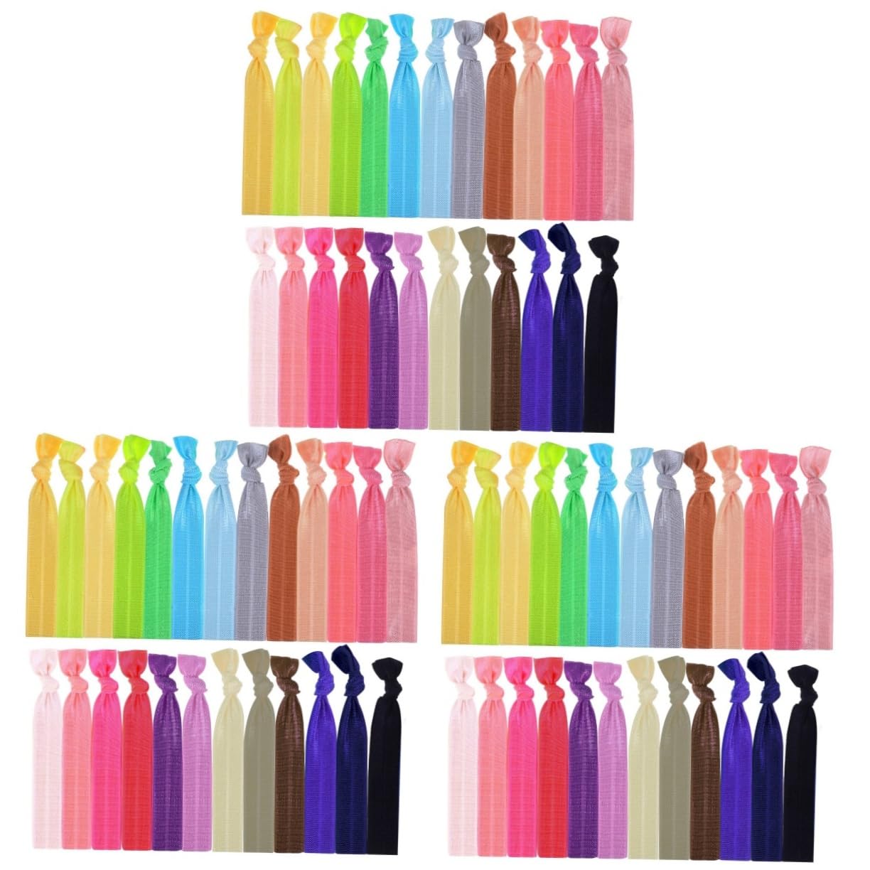 FRCOLOR 300piezas Coleteros Elásticos De Para Mujer y Niñas Accesorios De Pelo Bandas De Goma Para Coletas Aleatorios