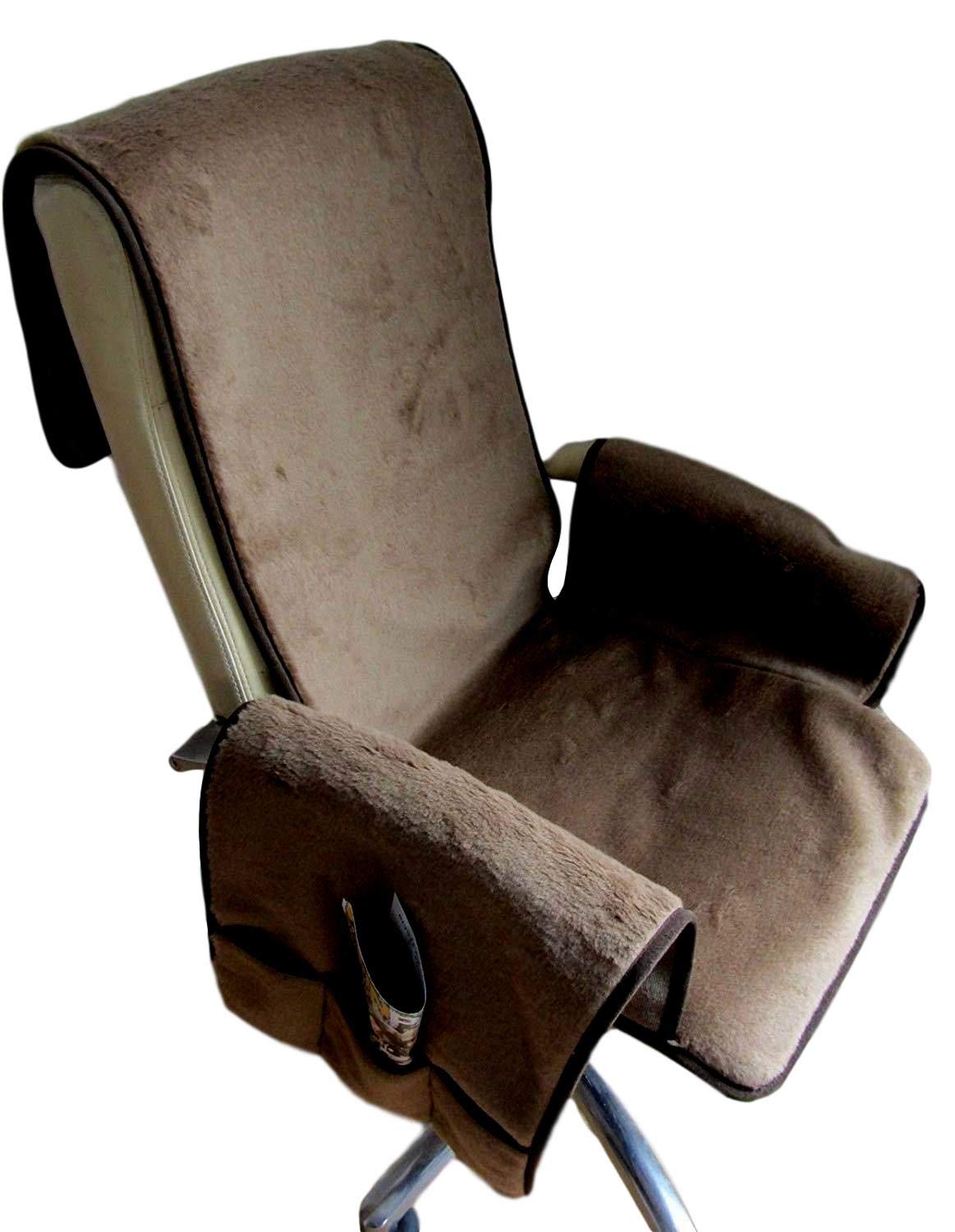 Sesselschoner "Kamel" mit 20% Kamelwolle und Taschen, made in Germany