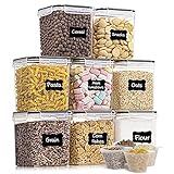 ✮Multifunktionale Vorratsbehälter: Aufbewahrung Küche von zur Artenvon müsli, mehl, nudeln, hafer, bohnen, reis, cornflakes, makkaroni und zucker, kaffee, snacks, nüsse, gesundes Naturfutter, trockenfutter und sogar Tiernahrung oder alles andere, was Sie möglicherweise aufbewahren müssen.