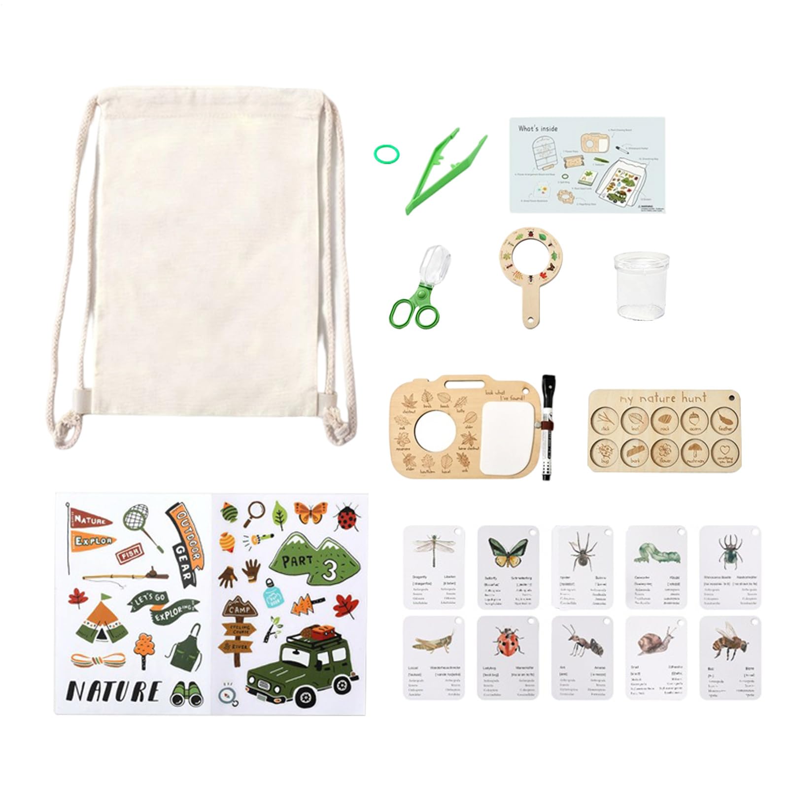 Outdoor Adventure Set Children - Adventure Set Children | Plant Microscope Educational Equipment Teenage Students School Birthday Camping Outdoor Garden Backyard