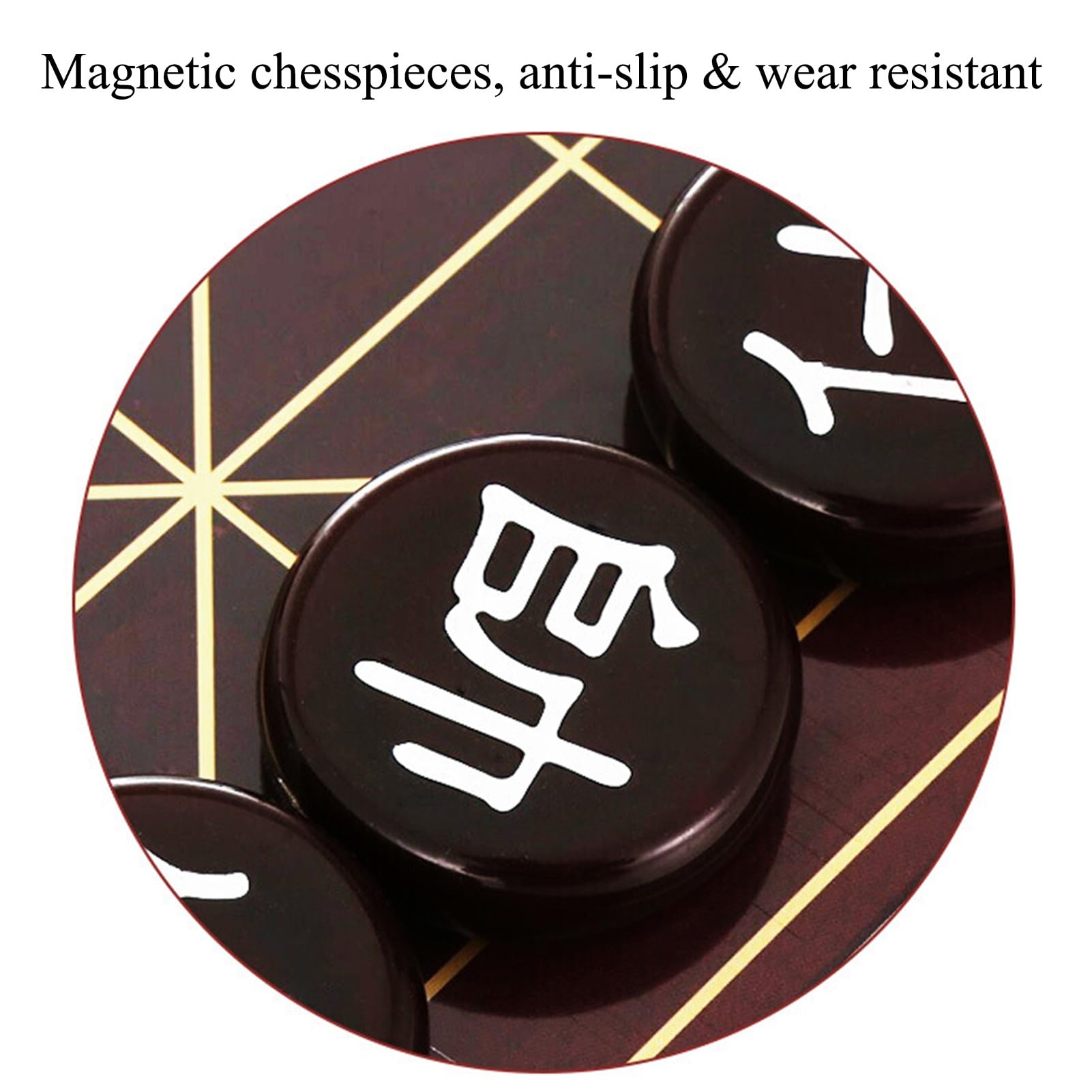 Juego de ajedrez Chino magnético con Tablero de ajedrez Plegable y Piezas de Juego de melamina Juego de Mesa de Viaje Xiangqi Juegos de Estrategia educativos Tradicionales