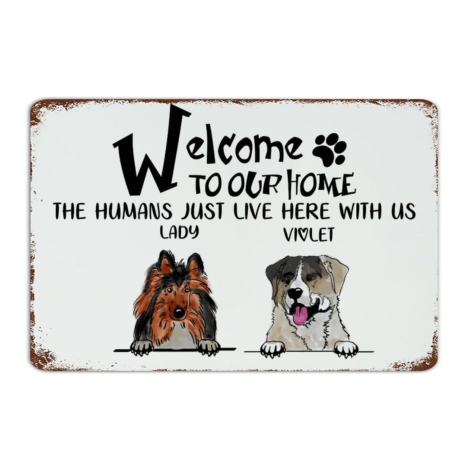 Plaque en métal personnalisée en aluminium haut de gamme 30x45 cm