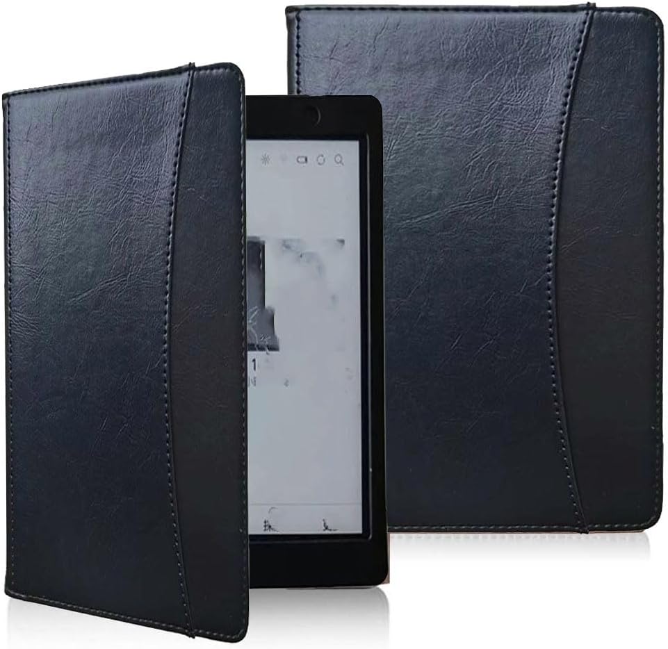 Compatible with Kobo Aura One 7.8 INCH N709 Tablet case, Full Coverage Ultra Slim Leather Cover Case with Folding Cover Rugged (Black)