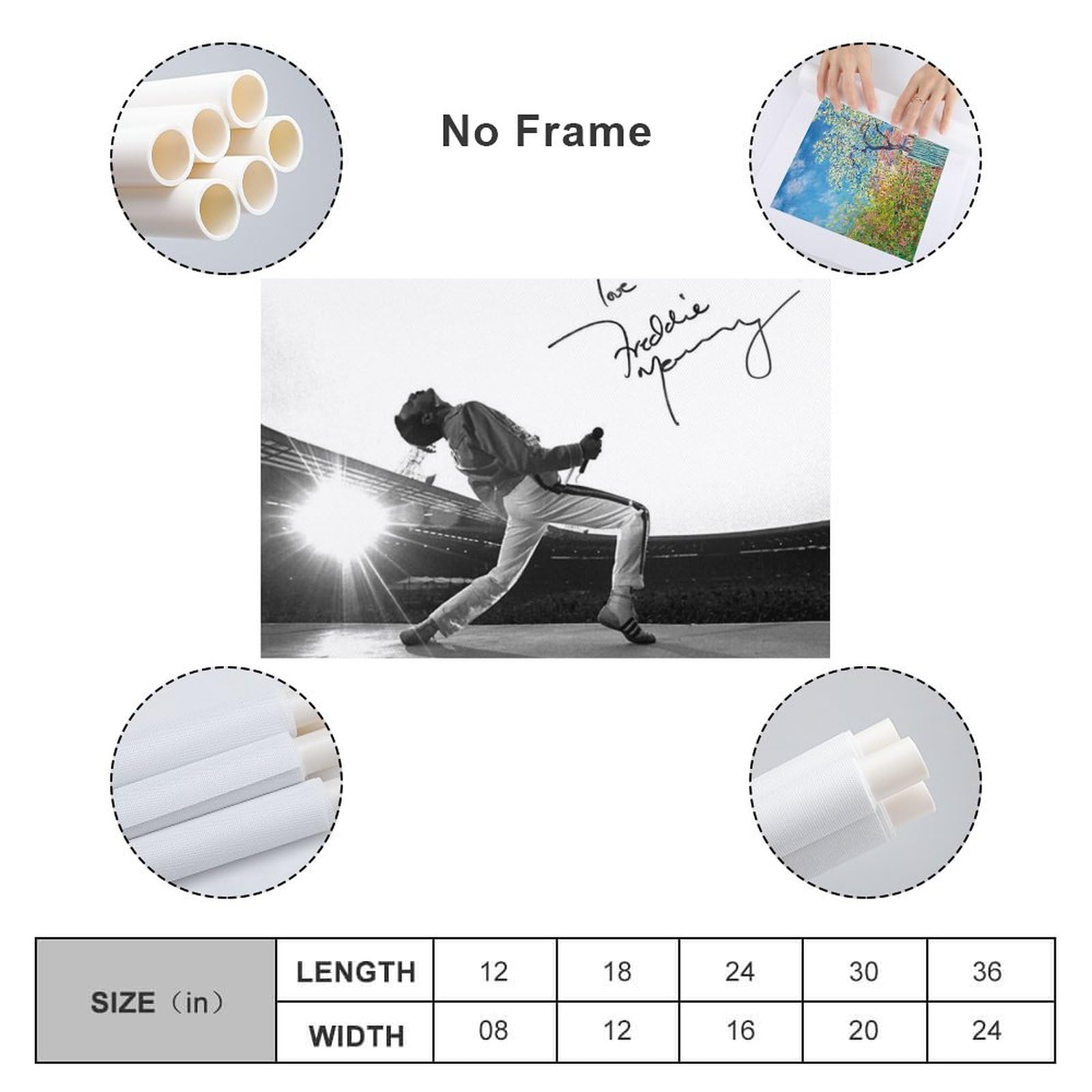 Amazon.co.jp: フレディ・マーキュリー 直筆サイン入り ポスター