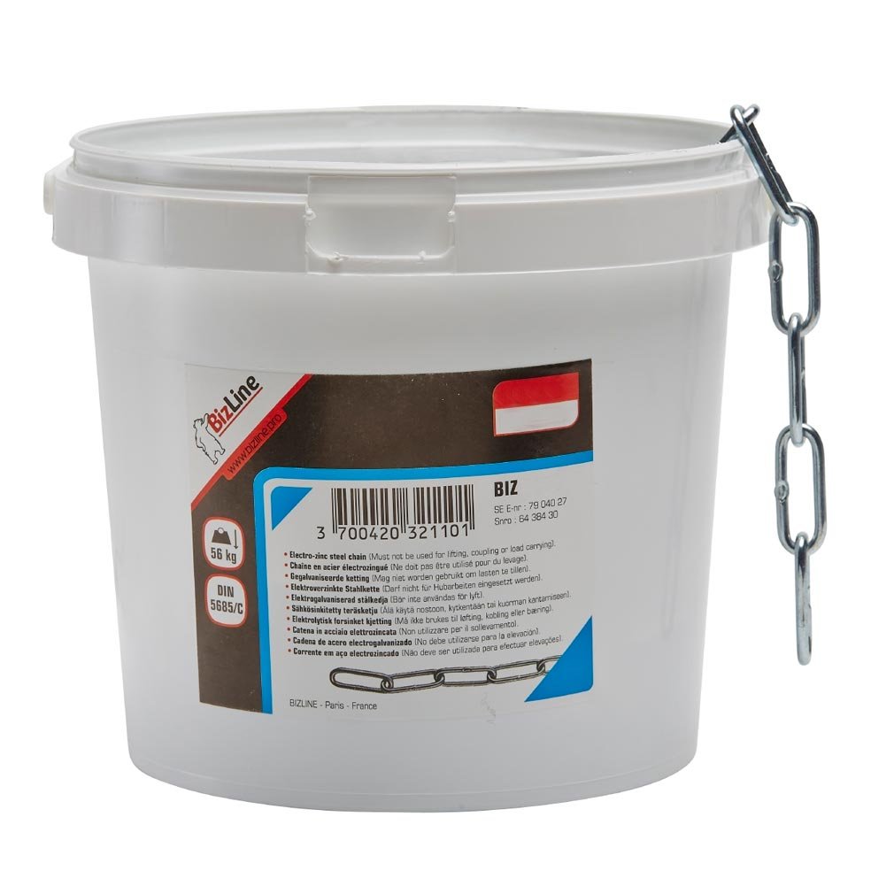 Chaînettes en acier 3 mm x 25 mètres bobine chaîne suspension maillon