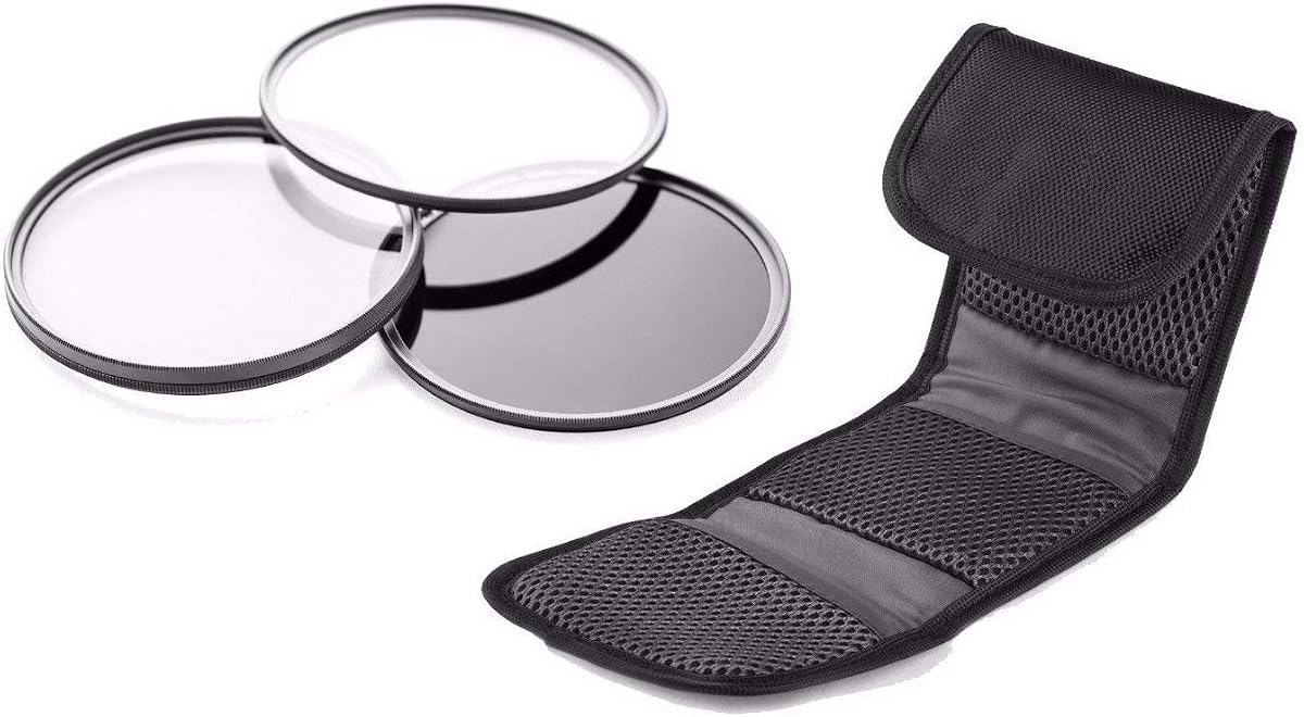 High Grade Multi-Coated, Multi-Threaded, 3 Piece Lens Filter Kit (62mm) Compatible with Nikon Coolpix P510/520/530 + Lens/Filter Ring