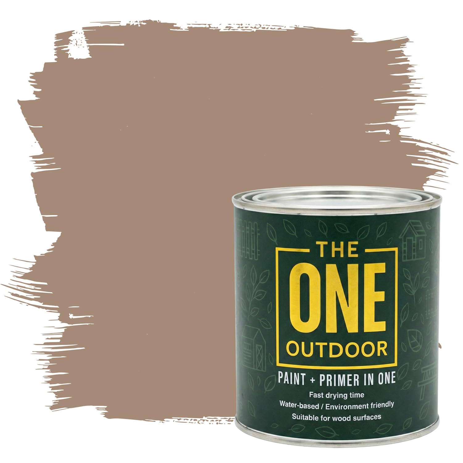 THE ONE Outdoor Paint - Clay, 2.5 Litre | Durable Exterior Paint for Wood, Metal & Masonry | Weather Resistant Finish