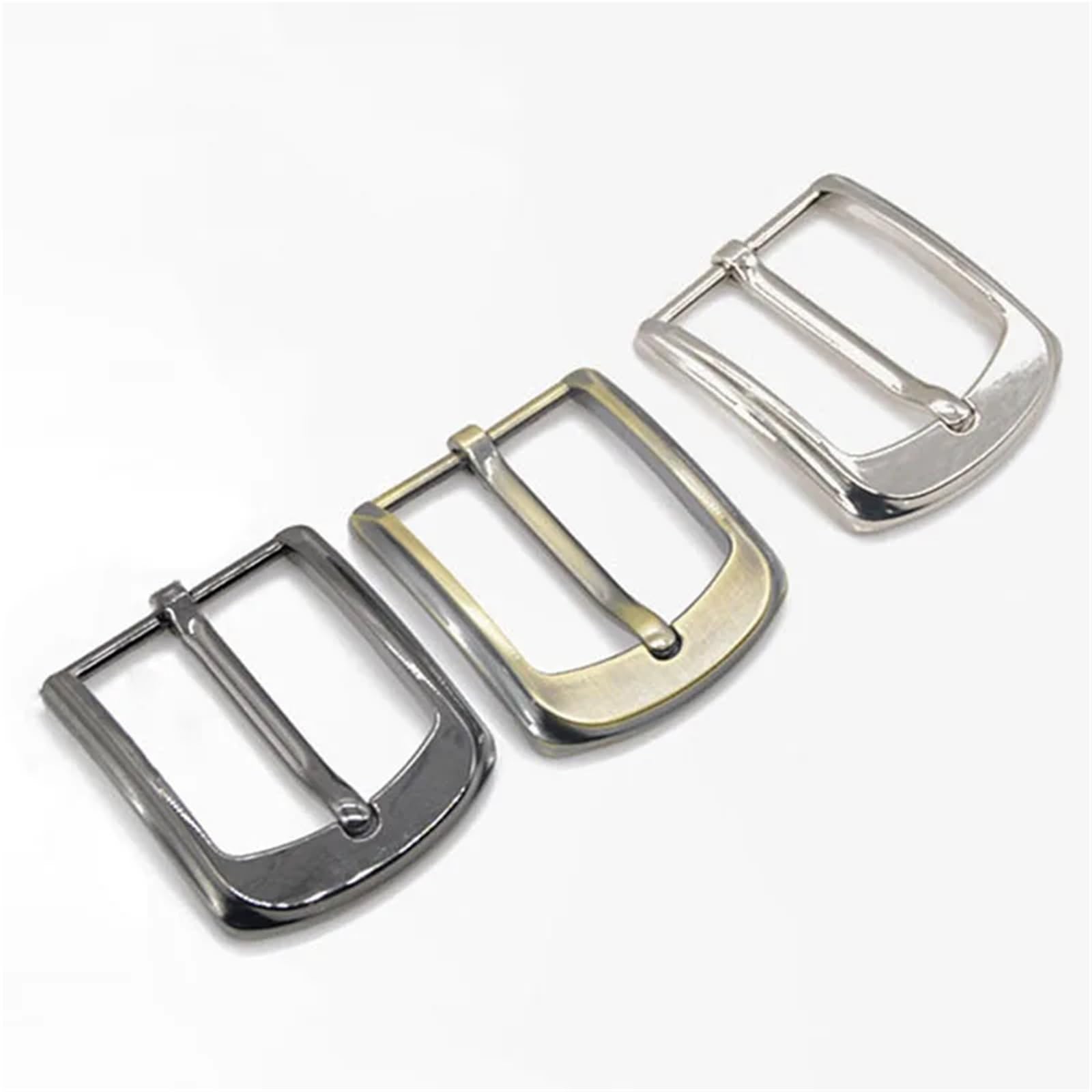 Fibbie Per Cinture 12 pezzi da 40 mm in lega di zinco con fibbia for cintura casual uomo, barra terminale, for tallone, fibbie perno singolo, parti jeans artigianali in pelle Per Uomo E Donna