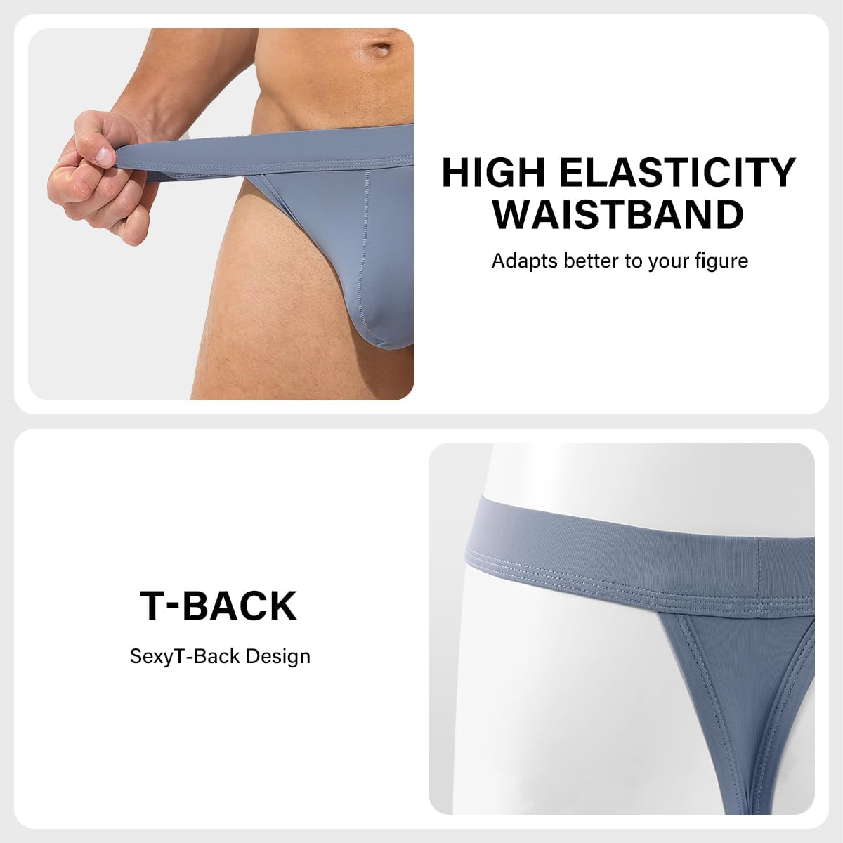 Arjen Kroos Mens Sexy Thong Low Rise G-String Pouch Underwear Bikini - Image 2