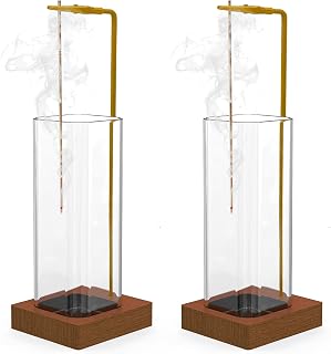 Hadwoer 2 Pack Square Incense Holder Burner - Mess-Free Ash Collector for Meditation, Yoga, Relaxation & Home Decor