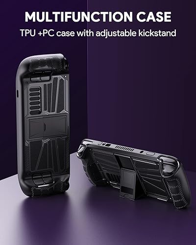 Miniatura 5 de Anywest Protective Case for Steam Deck, TPU and PC Protective Cover Case with Adjustable Kickstand, Four-Angle Stand Base Protector, Non-Slip,