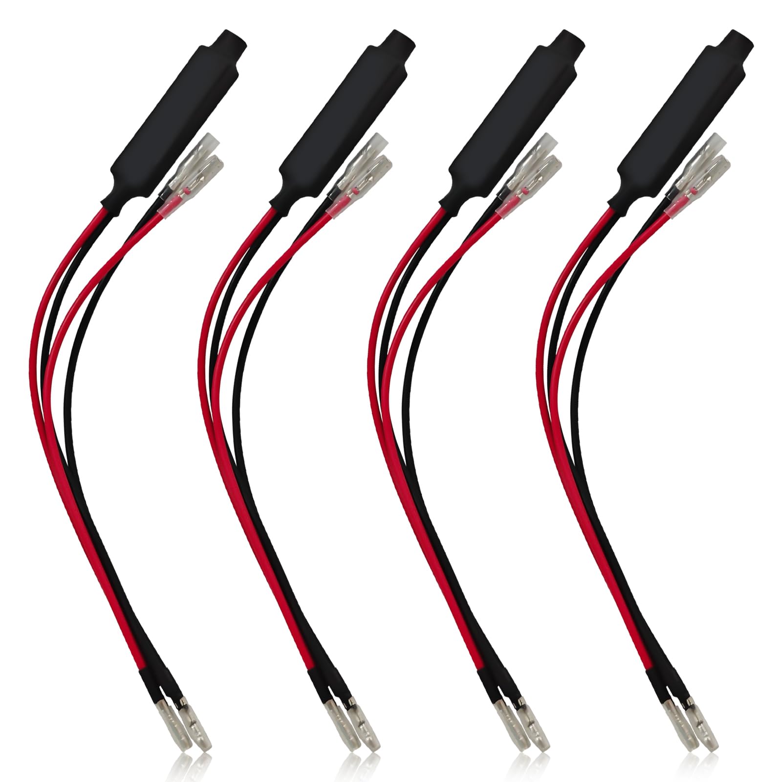 4PCS LED Load Resistors for Turn Signal, Universal 12V Motorcycle Turn Signals LED Lights Blinker Resistor, Motorcycle Accessories Hyper Flash Indicator Decoder Resistor