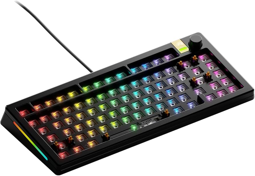 Amazon.co.jp: Glorious GMMK 3 PRO HE 75% Barebones Wired Black US