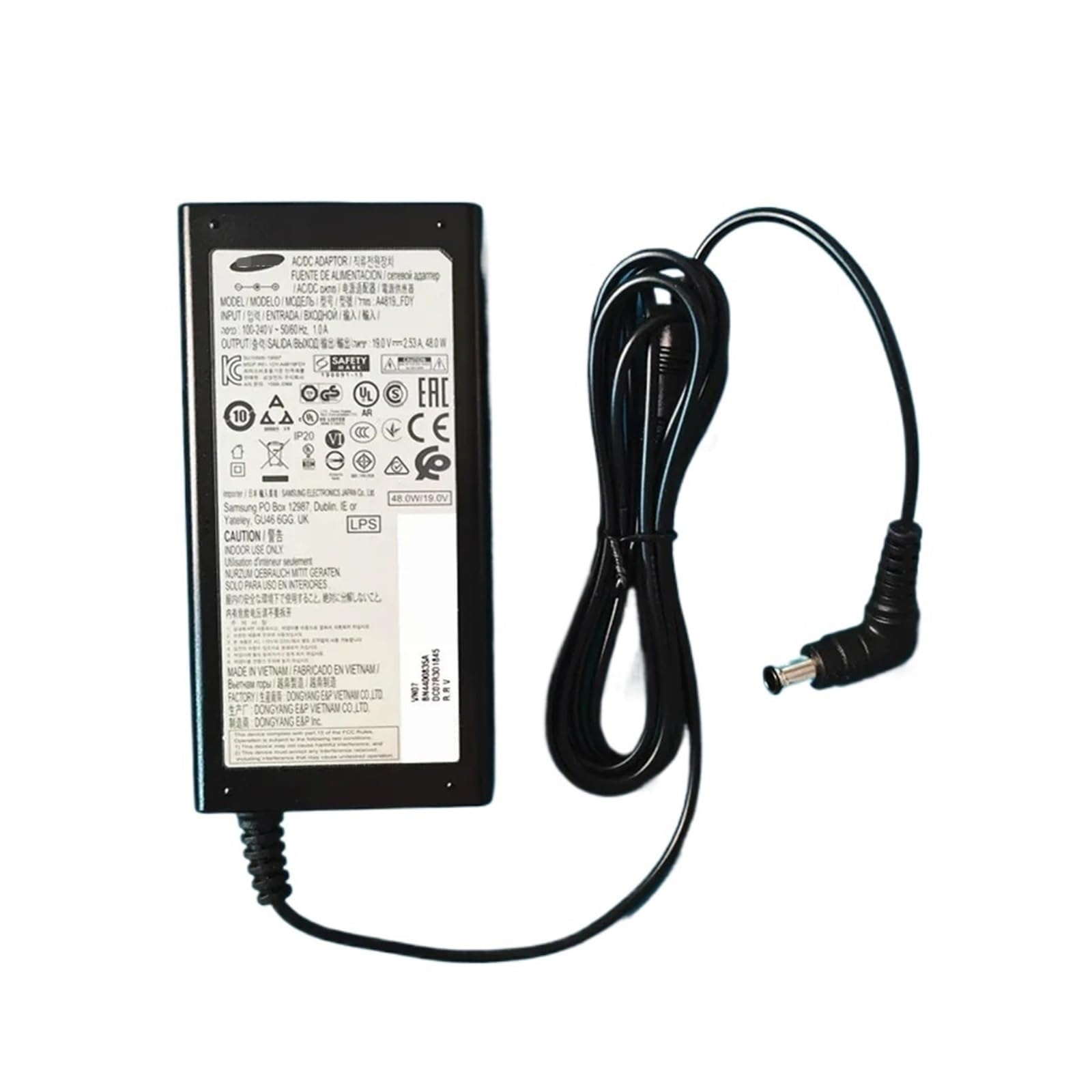 Adaptateur moniteur TV pour remplacer un chargeur perdu ou en panne modèle A4819_FDY