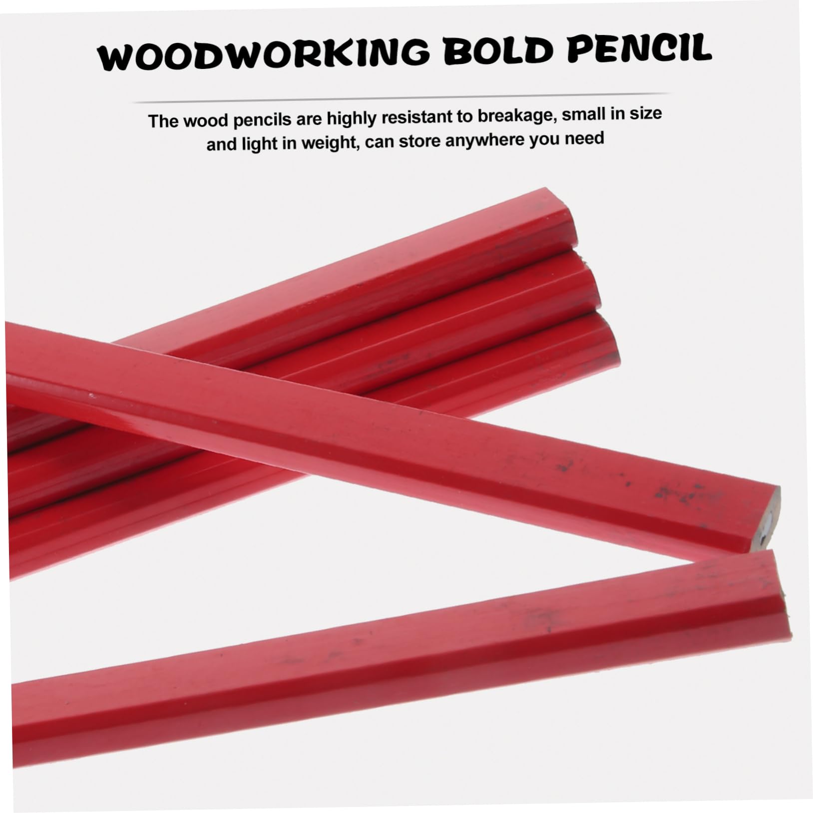 EXCEART 4 Set Matite Da Costruzione Lavoro Disegno Massa Lavorazione Del Legno Falegname Solido Costruttori Matita Sfusa Schizzo Rosso Di Legno 20 Pezzi*4