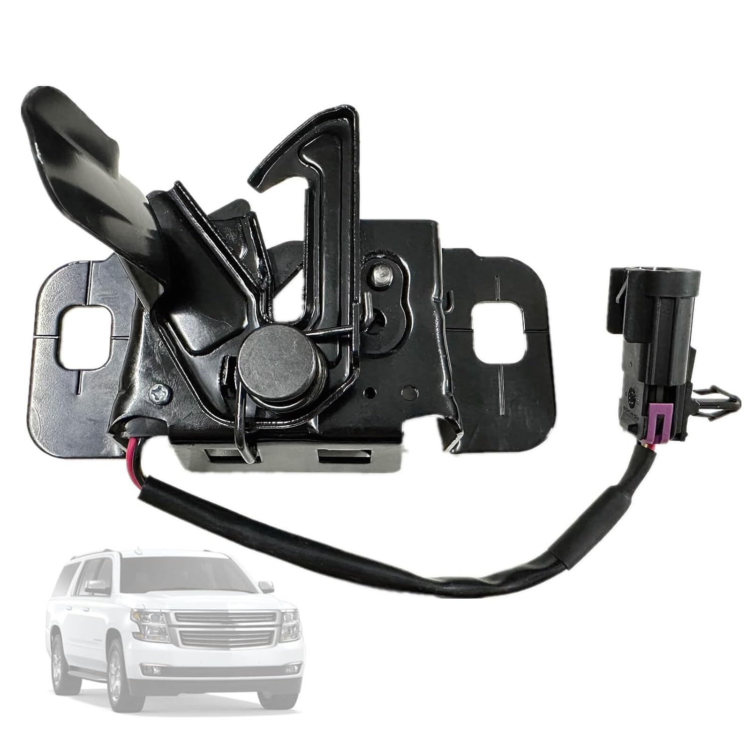 84355610 Hood Latch Assembly Compatible with Chevy Chevrolet Suburban Tahoe Yukon Cadillac Escalade 2015 2016 2017 2018 Replacement Front Hood Lock Assy