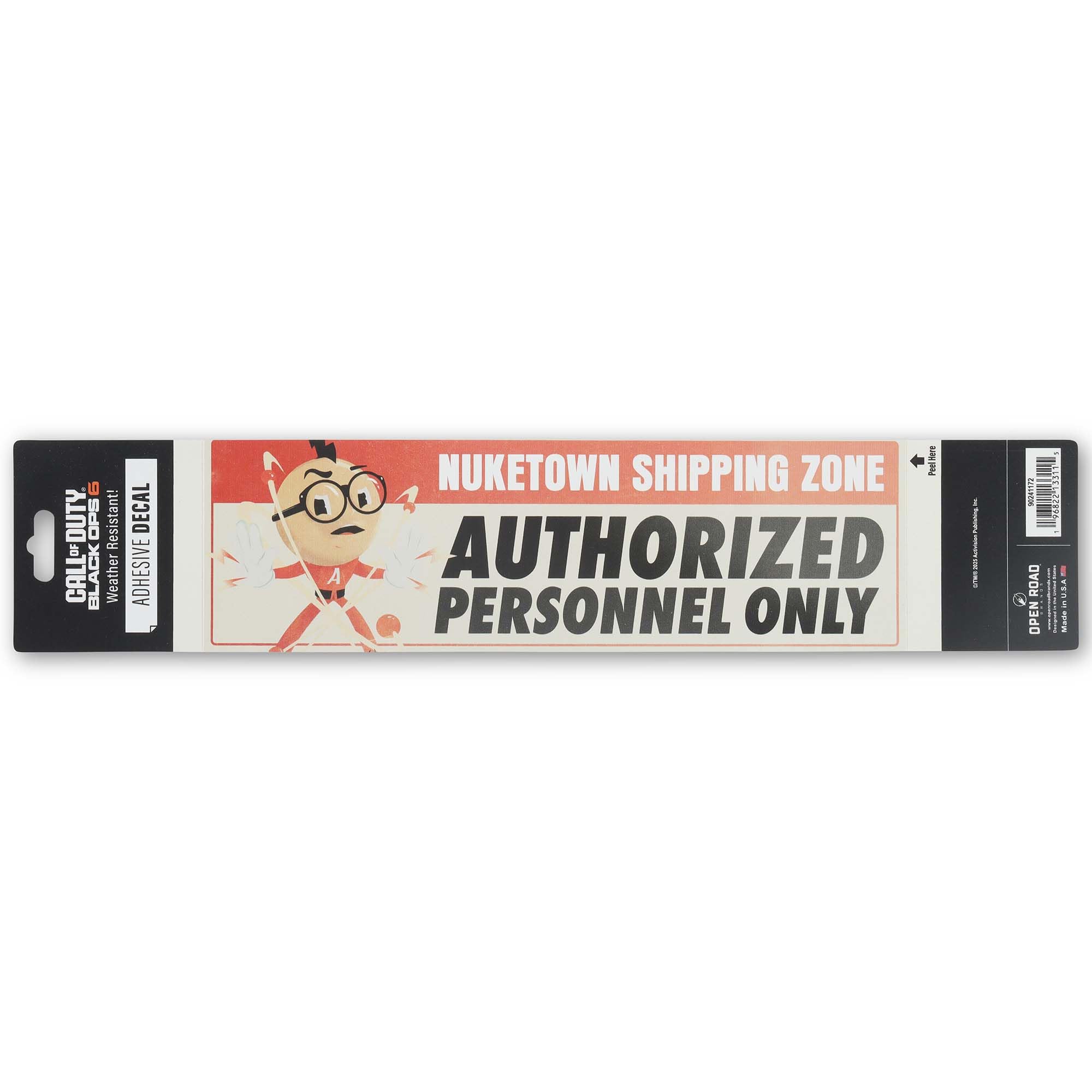Call of Duty Nuketown Shipping Zone Adhesive Vinyl Decal