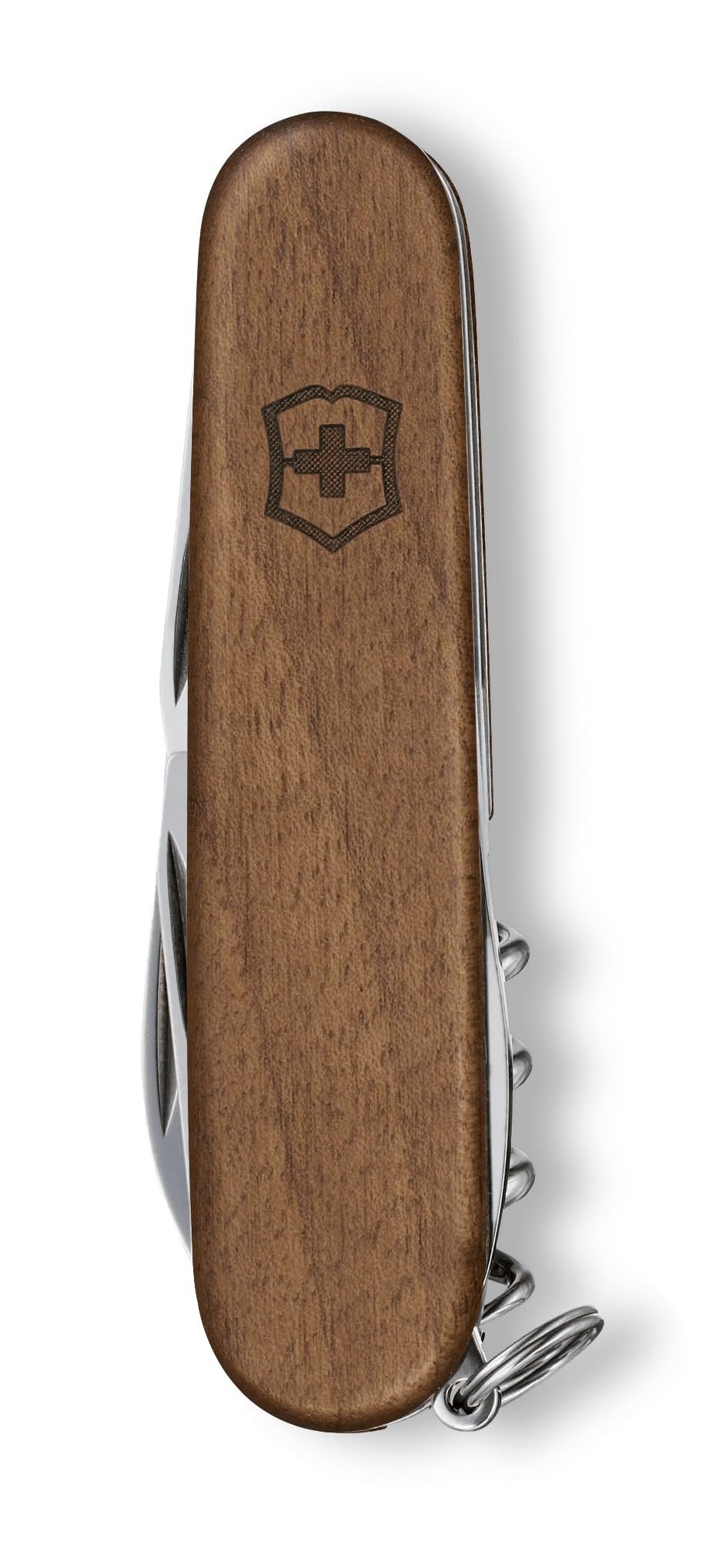 Victorinox Taschenmesser Spartan Wood (10 Funktionen, grosse Klinge, Dosenöffner, Korkenzieher) Holz B1