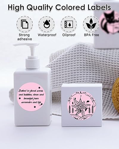 Miniatura 2 de Etiquetas adhesivas térmicas circulares de 2 pulgadas, etiquetas térmicas directas redondas autoadhesivas, calcomanías térmicas en rollo multiusos,