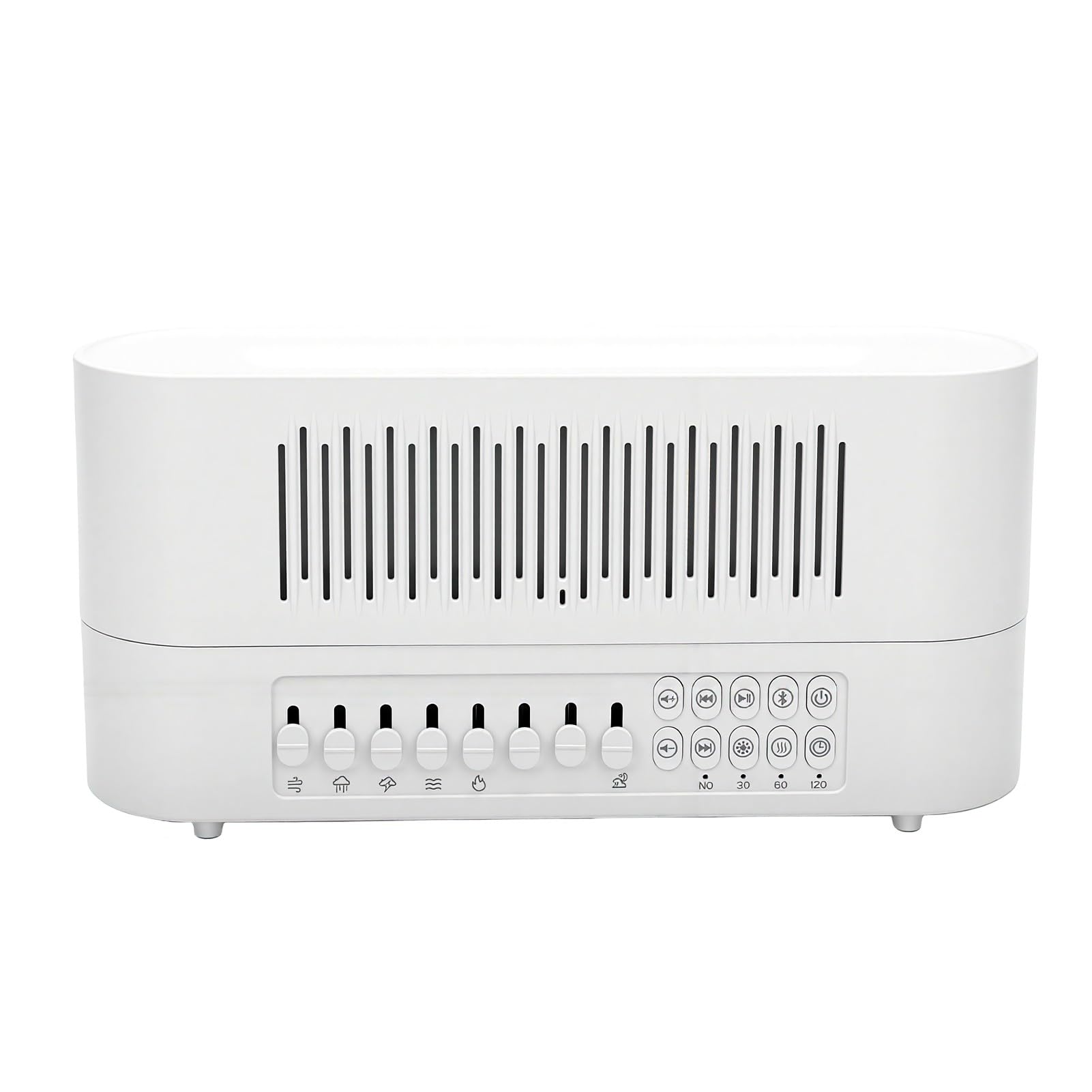 Sxhlseller White Noise Machine, Kabelloser Lautsprecher, 260 Ml, Flammen-Diffusor für ätherische Öle, Nachtlicht für Zuhause, Büro, Schlafhilfe, Aromatherapie-Diffusor mit 10 Beruhigenden