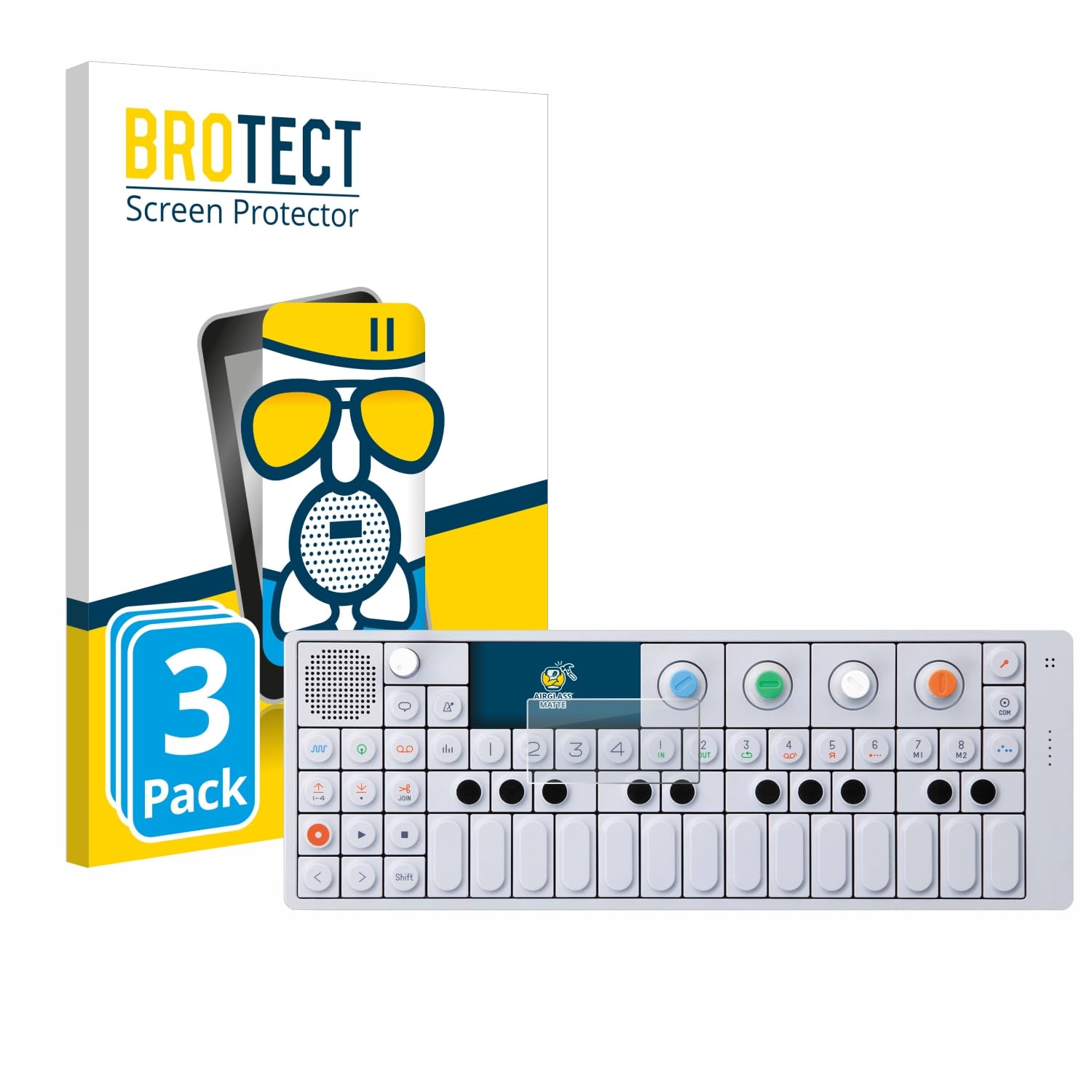 brotect Anti-Glare Glass Screen Protector Matte Compatible with Teenage Engineering OP-1 Sampler & Controller (3 Pack) - Protection Film