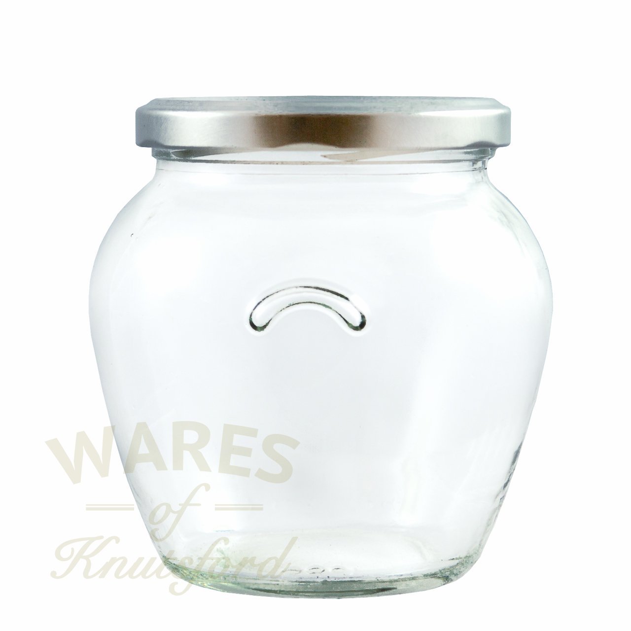 12 x 580ml Gourmet/Orcio Glass Jar (Pack of 12, Silver Lid)