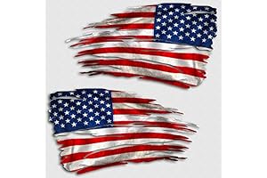 Aftershock Decals American Flag Tattered Flag Decal Set
