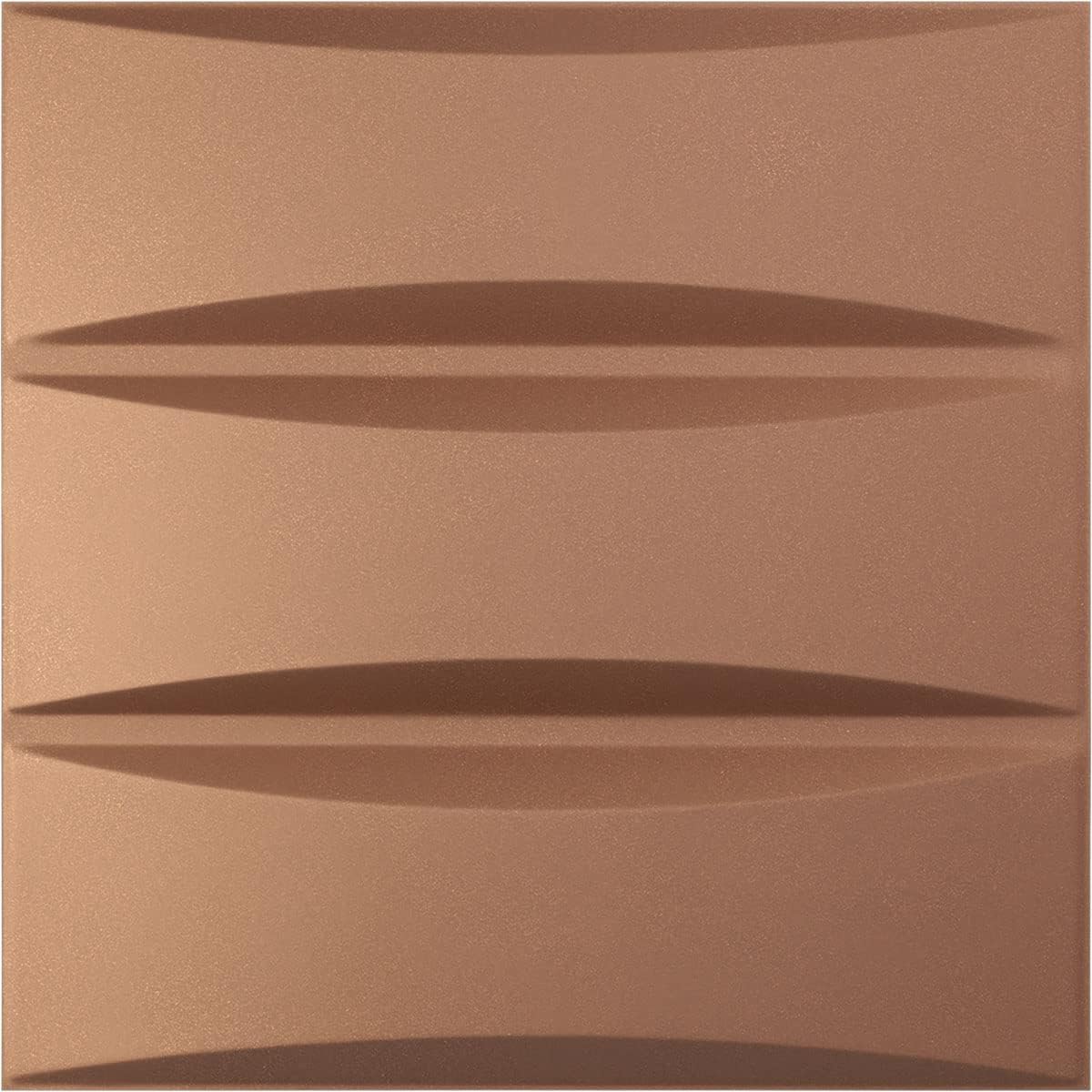 Ekena Millwork 19 5/8W x 19 5/8H Traditional EnduraWall Decorative 3D Wall Panel, Aged Copper (Covers 2.67 Sq. Ft.