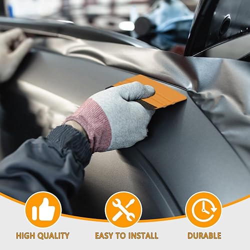 Miniatura 7 de Escobilla de fieltro de plástico, escobilla de fieltro para vinilo, herramienta aplicadora de vinilo de 4 pulgadas para envoltura de vinilo de