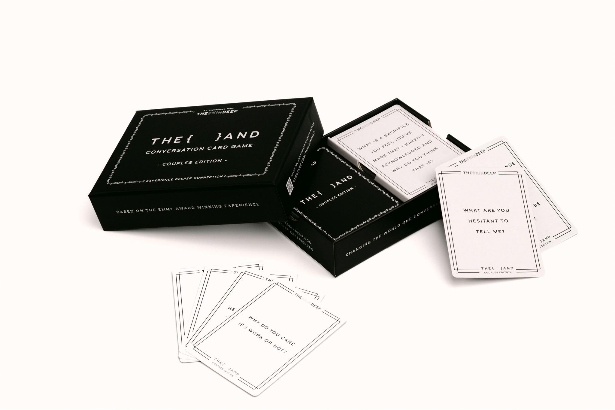 Couples Edition Conversation Card Game - 199 Meaningful Conversation Cards for Couples - Questions to Deepen Connection & Build Relationships - Romantic 2 Player Game for Date Night by The Skin Deep — Amazon image 3