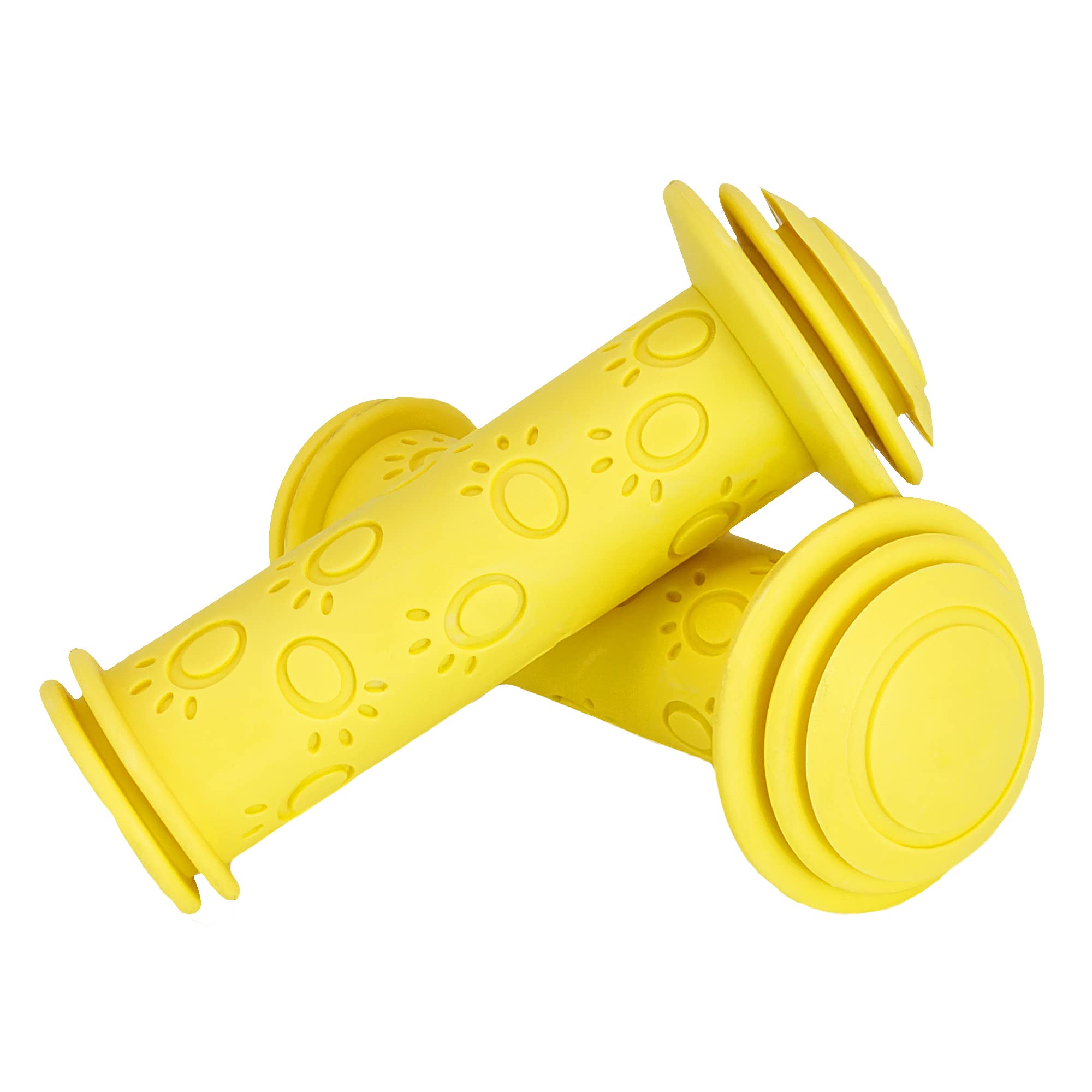 P4B Poignées De Vélo Pour Enfants En Bleu - Poignée Antidérapante Pour Enfant - Pour 22 Mm De Diamètre - Poignée De Guidon Avec Protection Latérale Contre Les Chocs - Sans Substances