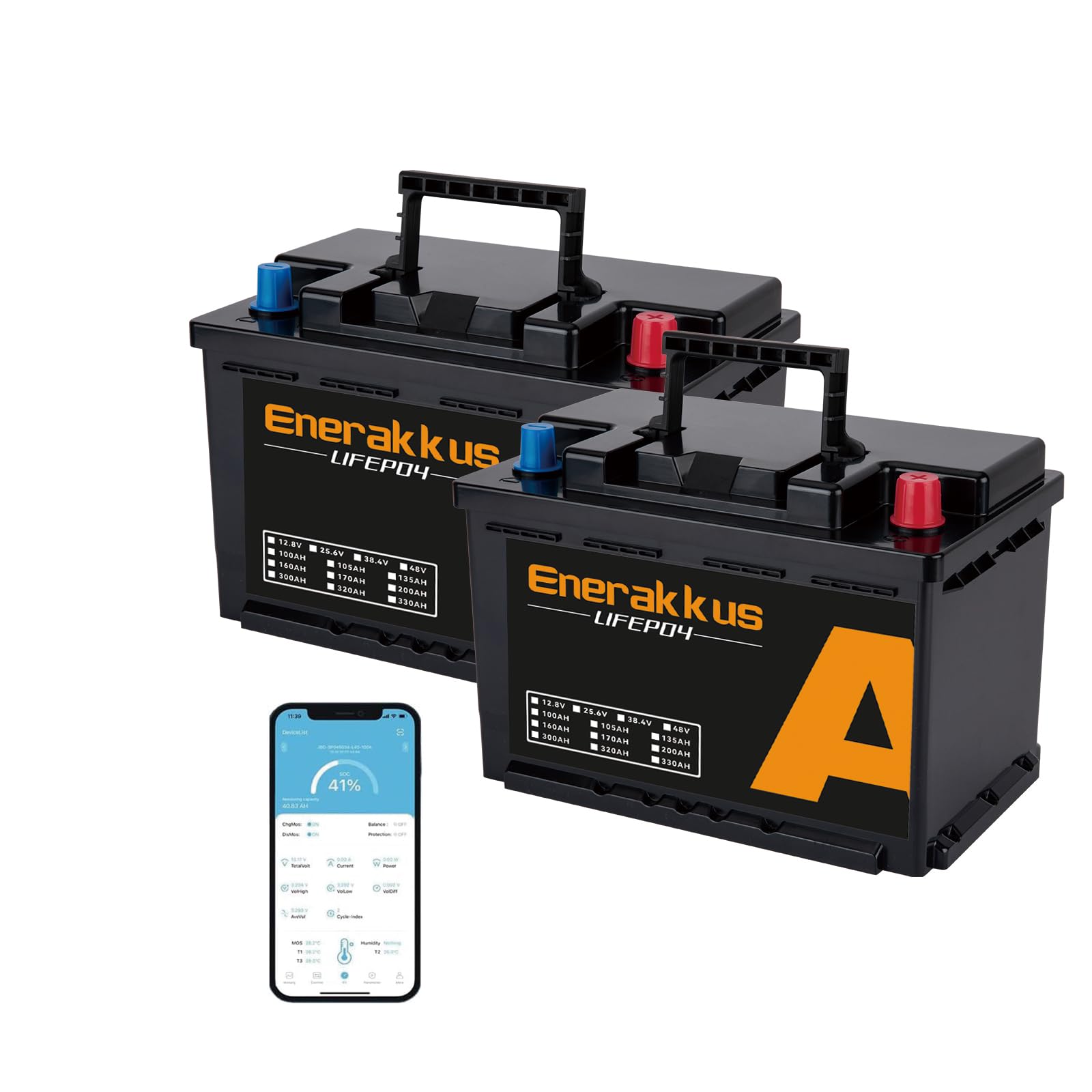 12 V 100 Ah LiFePO4 Mini bateria litowa, 100 A, BMS ochrona Bluetooth, 10 lat żywotności do 15000 cykli, maks. 1280 Wh, akumulator LiFePO4 w małym rozmiarze do samochodów kempingowych,