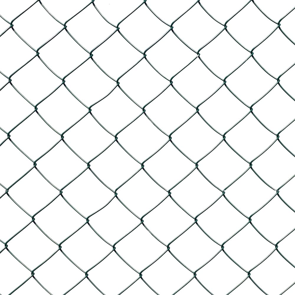 Valla de malla de alambre recubierto de PVC, color verde, alambre de 2,8 mm de diámetro, malla de 60 x 60 mm, malla cuadrada, altura: 80 cm, longitud: 15 m