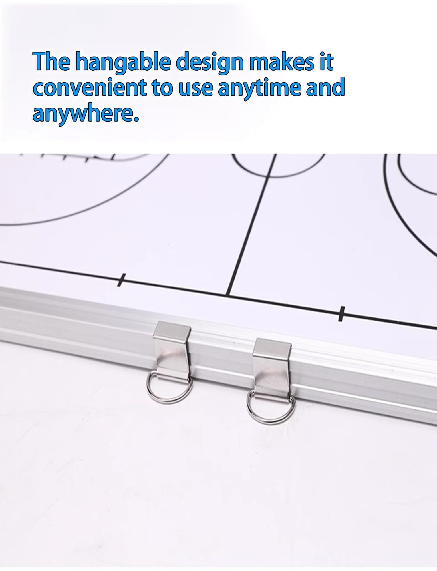 Generisch Basketball-Coaching-Klemmbrett, magnetische Coaches Boards, trocken abwischbare Marker-Klemmbrett mit Aufhänger, Magneten und trocken abwischbarem Stift-Radiergummi