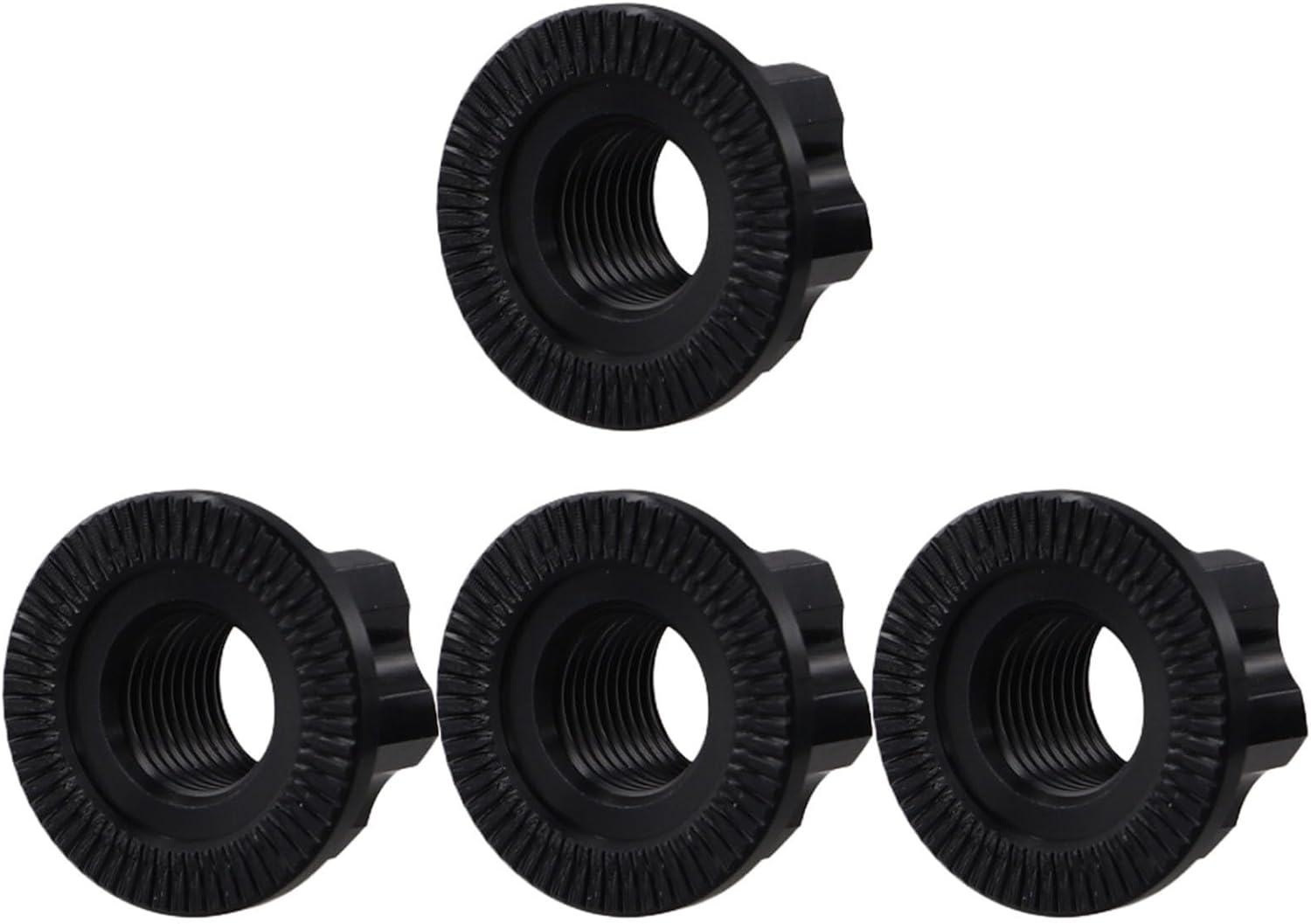 M10 Track Wheel Nuts, Fixie Axle Screw, Non Quick Release Hub Nut, 7075 Aluminum Alloy For Bike Bolt for Rear Hub, Standard M10 and 3/8 Axle(black)