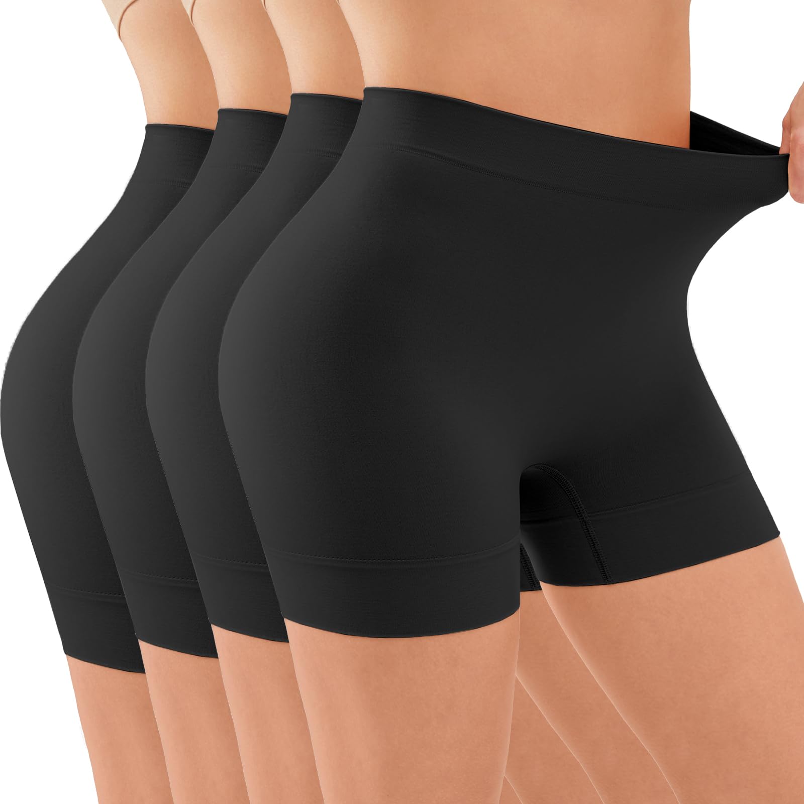 YADIFEN Radlerhose Damen Kurze Hose Damen Shorts Leggings,sehr kurz Shorts Damen,Unter Kleid Rock Anti Scheuern Bequem hohe Taille Boxershorts Hotpants